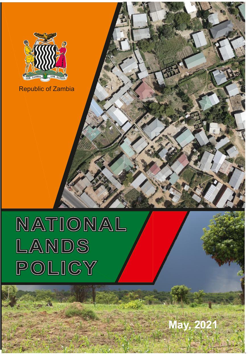National Lands Policy 2021 cover