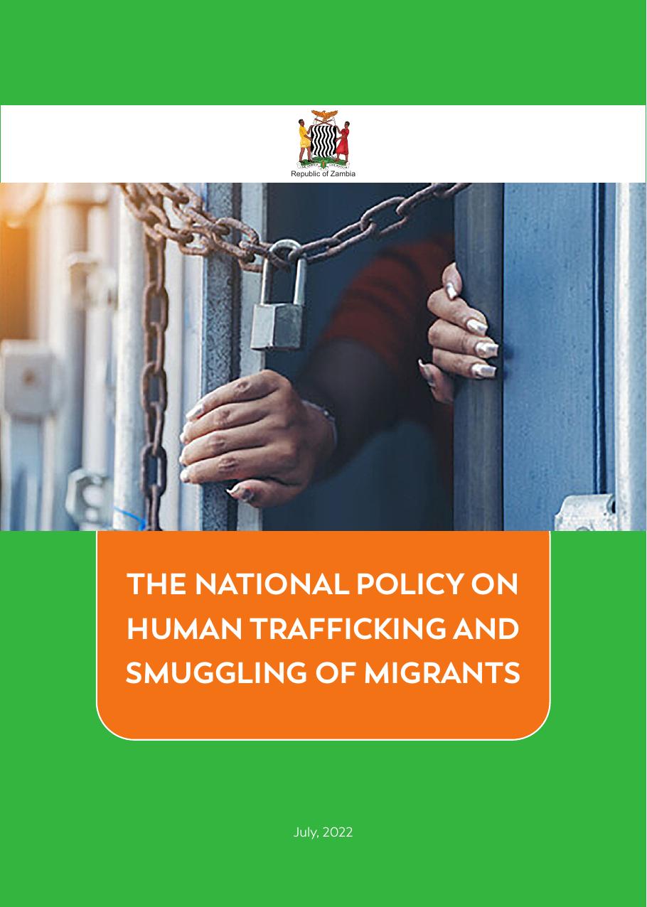 National Policy on Human Trafficking and Smuggling of Migrants 2022 cover