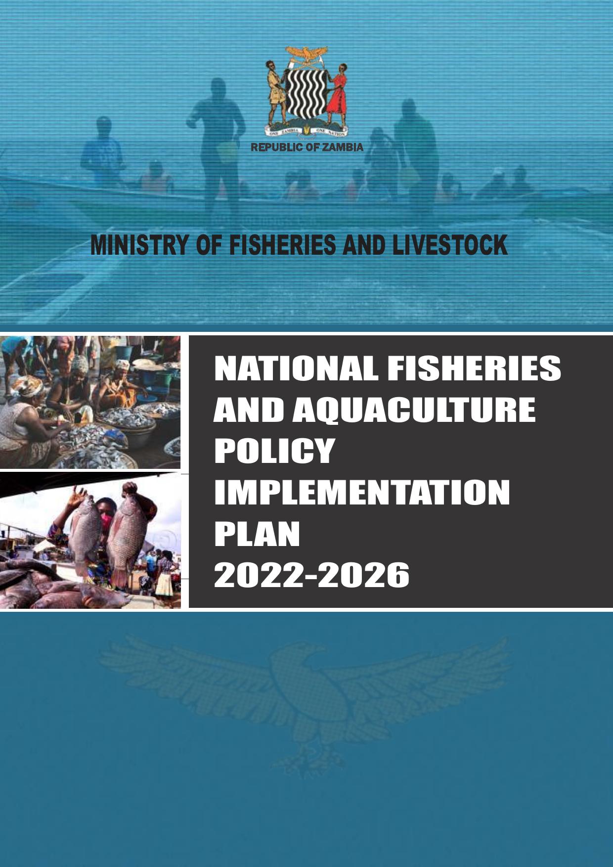 National Fisheries and Aquaculture Policy Implementation Plan 2022-2026 cover