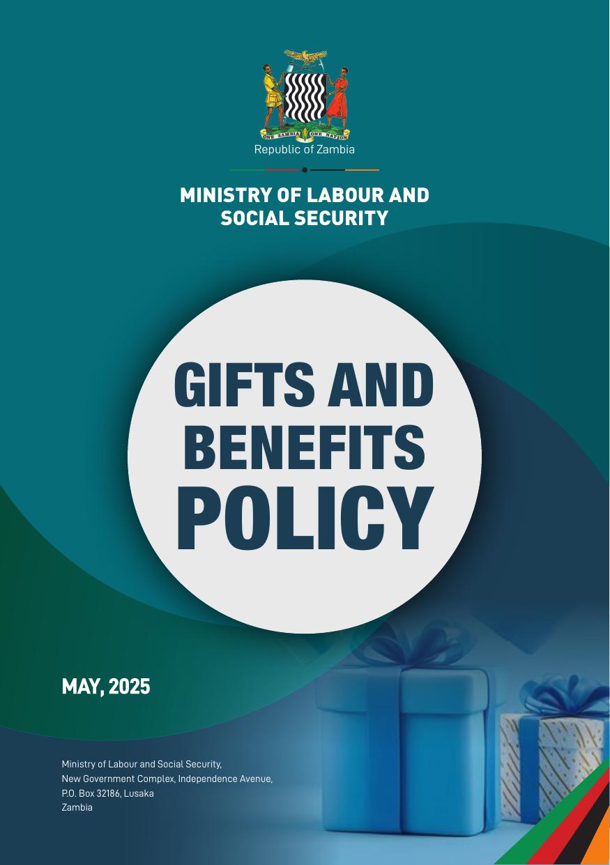 Ministry of Labour and Social Security Gifts and Benefits Policy 2025 cover